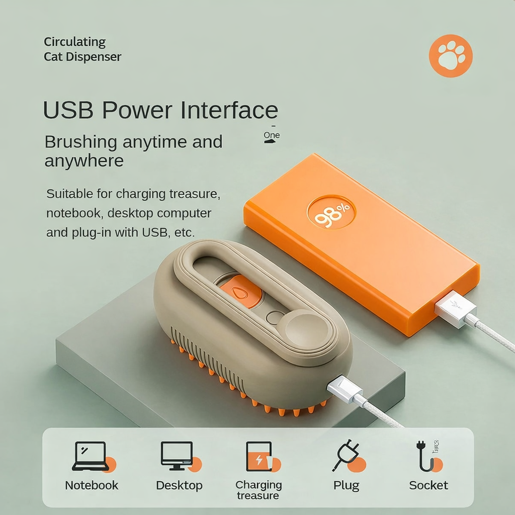 3-in-1 Steam Brush Pet