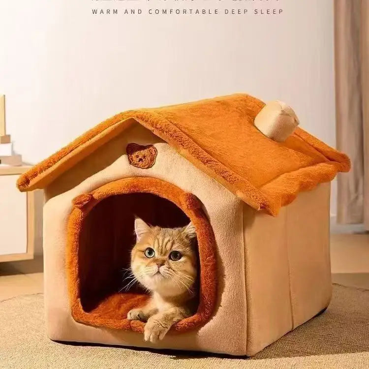 House Style Pet Bed for Small Dogs & Cats