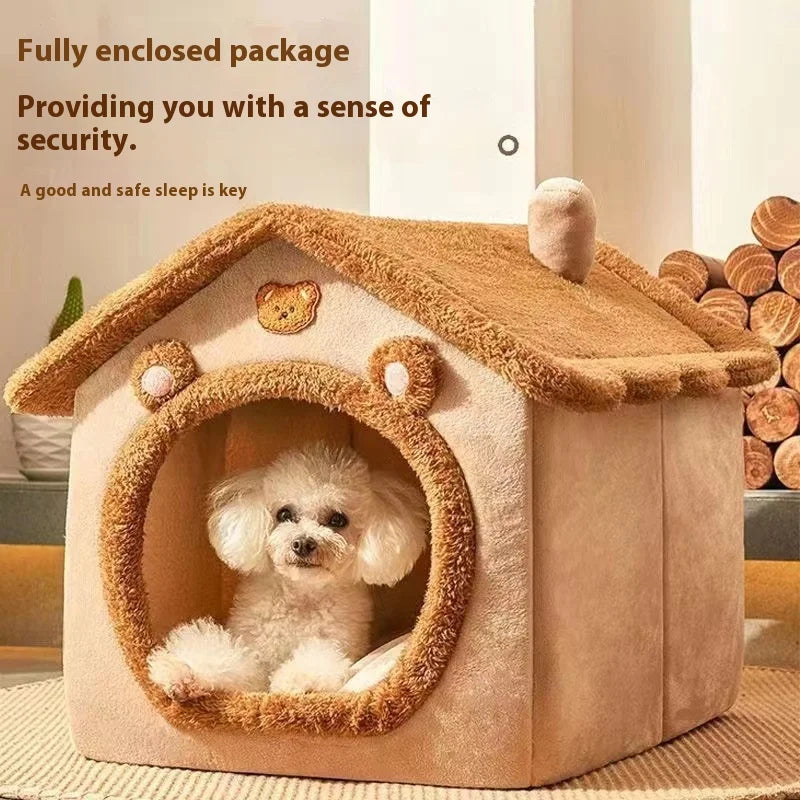 House Style Pet Bed for Small Dogs & Cats